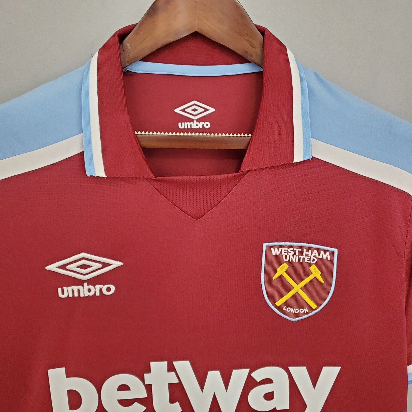 Camisa West Ham United Home Grená 2021/2022 – Versão Torcedor – KS Sports –  Camisas de Times e Seleções