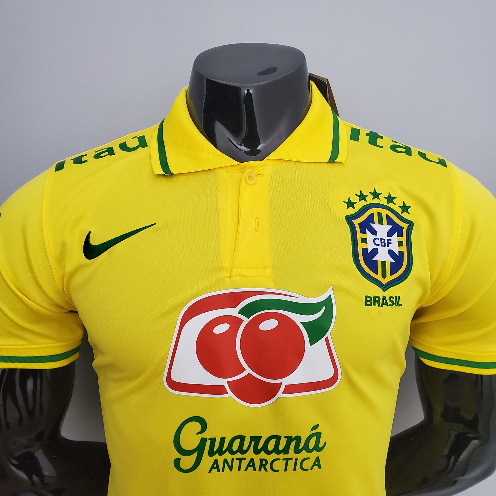 Camisa Brasil Polo 2022/2023 Todos os Patrocínios – Amarela – KS