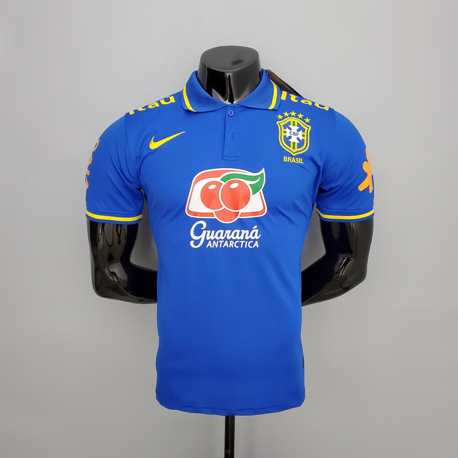 Camisa Brasil Polo 2022/2023 Todos os Patrocínios – Azul – KS