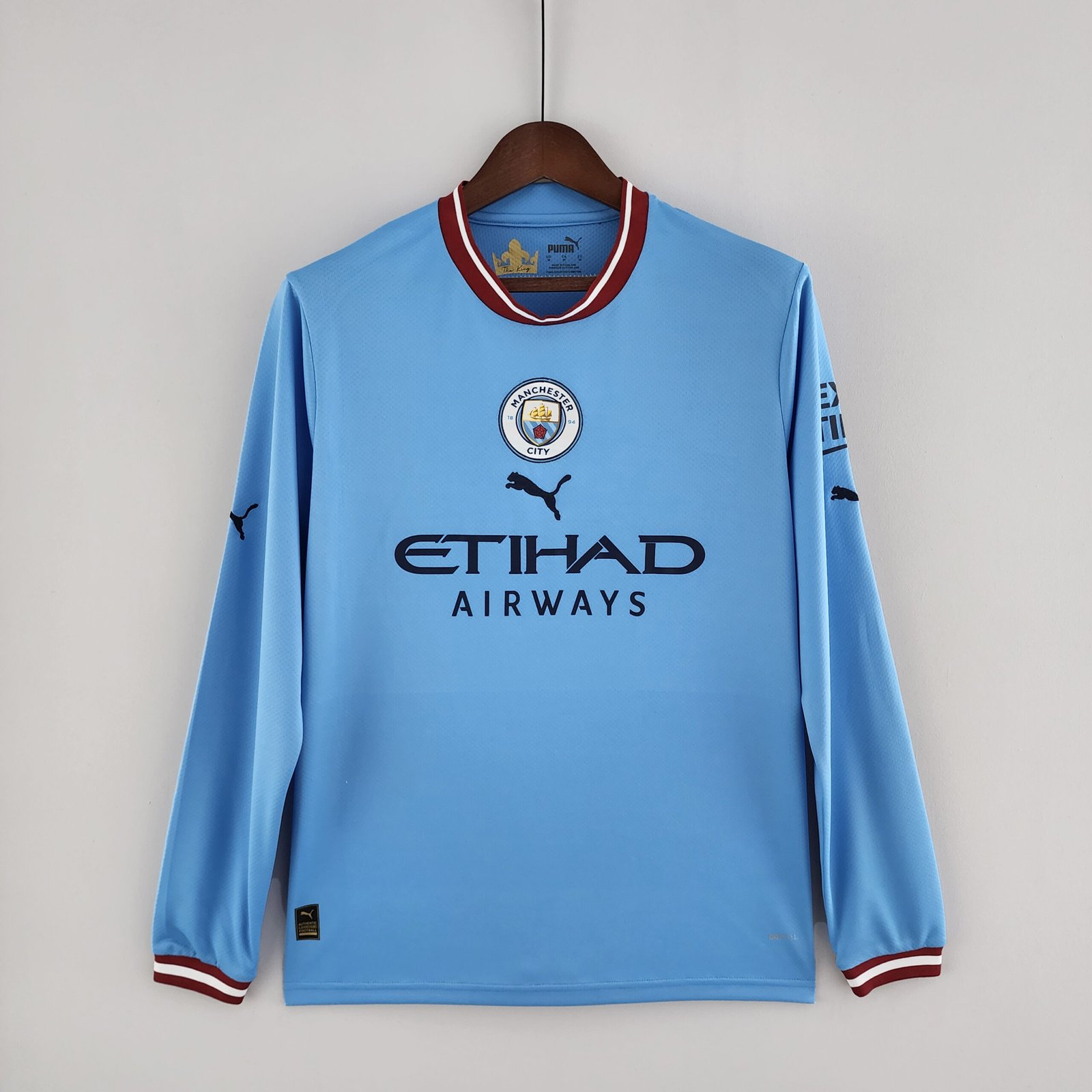 Camisa Pré-jogo Manchester City F.C. Masculina Azul - Camarote do Torcedor