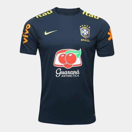Camisa Seleção Brasileira Cinza Treino 2020 – Todos os Patrocínios