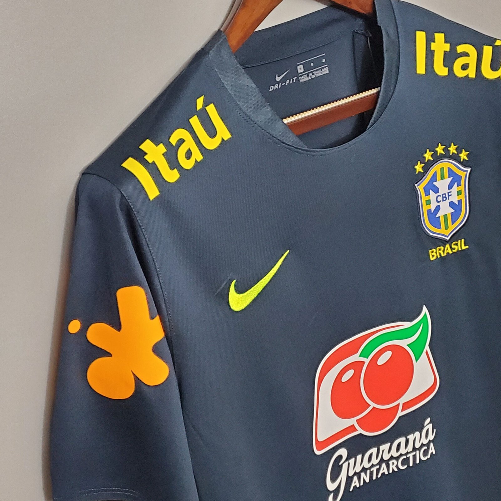 Camisa Seleção Brasileira Cinza Treino 2020 – Todos os Patrocínios – KS  Sports – Camisas de Times e Seleções