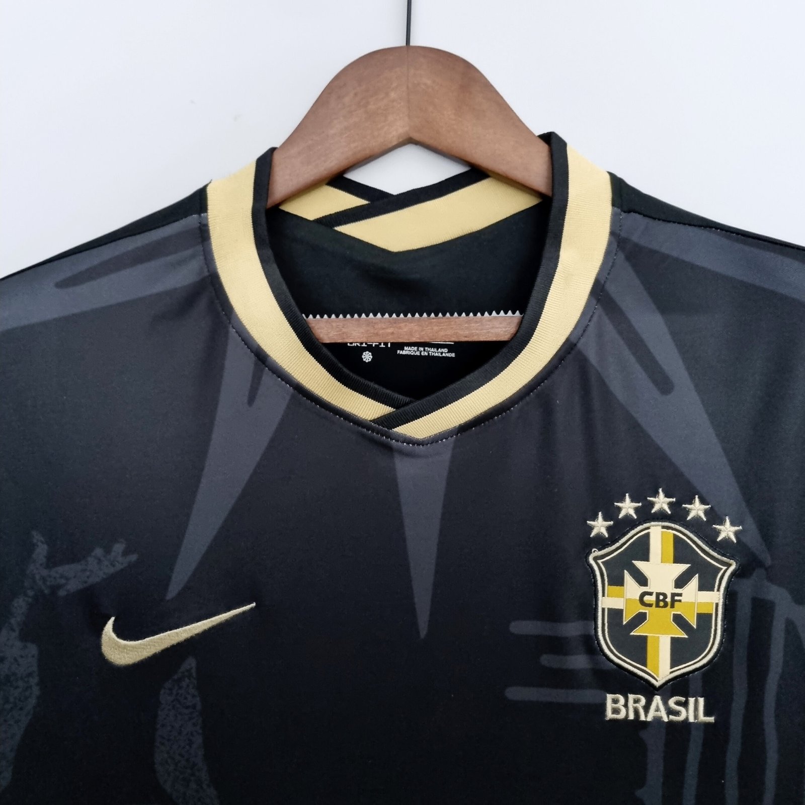 ramalhete Anotar entidade camisa seleção brasileira preta oficial