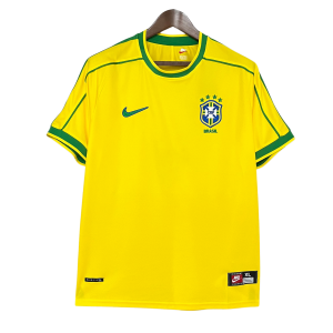 Camisa Brasil Home 1998 – Versão Torcedor Retro (Pronta Entrega) - Tamanho P - RONALDO 9