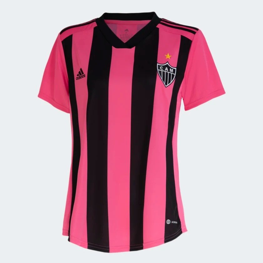 Kit Camisa Adidas Internacional Outubro Rosa 2022 Feminina + Camisa  Internacional Feminina Vermelha 