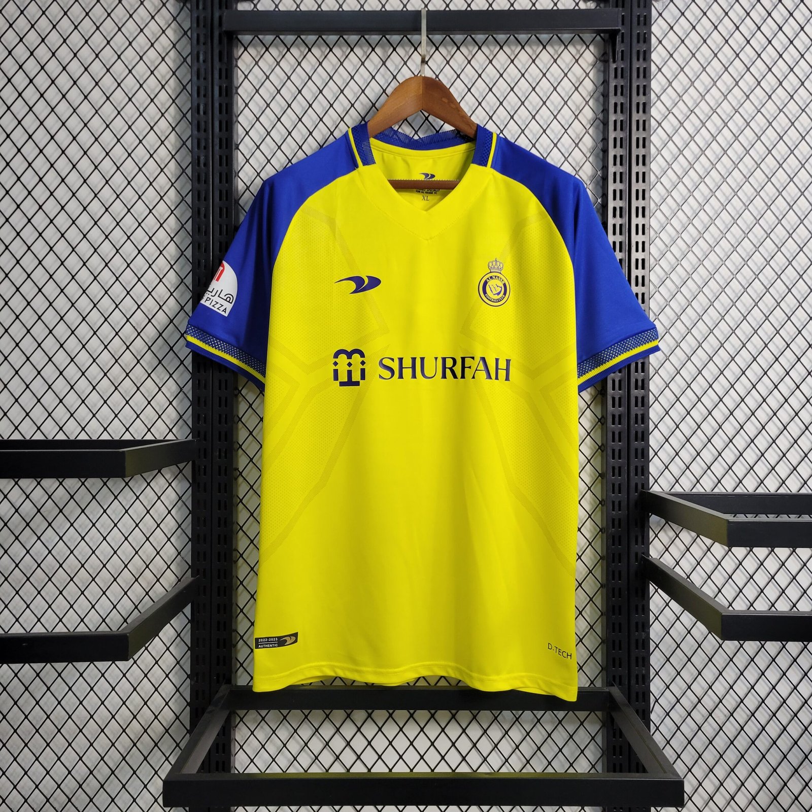 Camisa Al-Nassr FC Home 2022/2023 Amarela e Azul – Versão Jogador