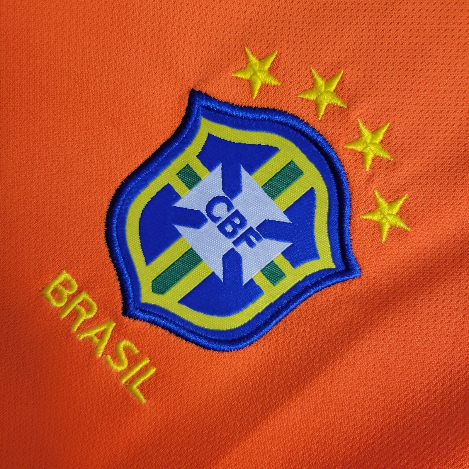 Camisa do Brasil (Goleiro) – Laranja 1998 – Mangas Compridas – Versão Retro  – KS Sports – Camisas de Times e Seleções