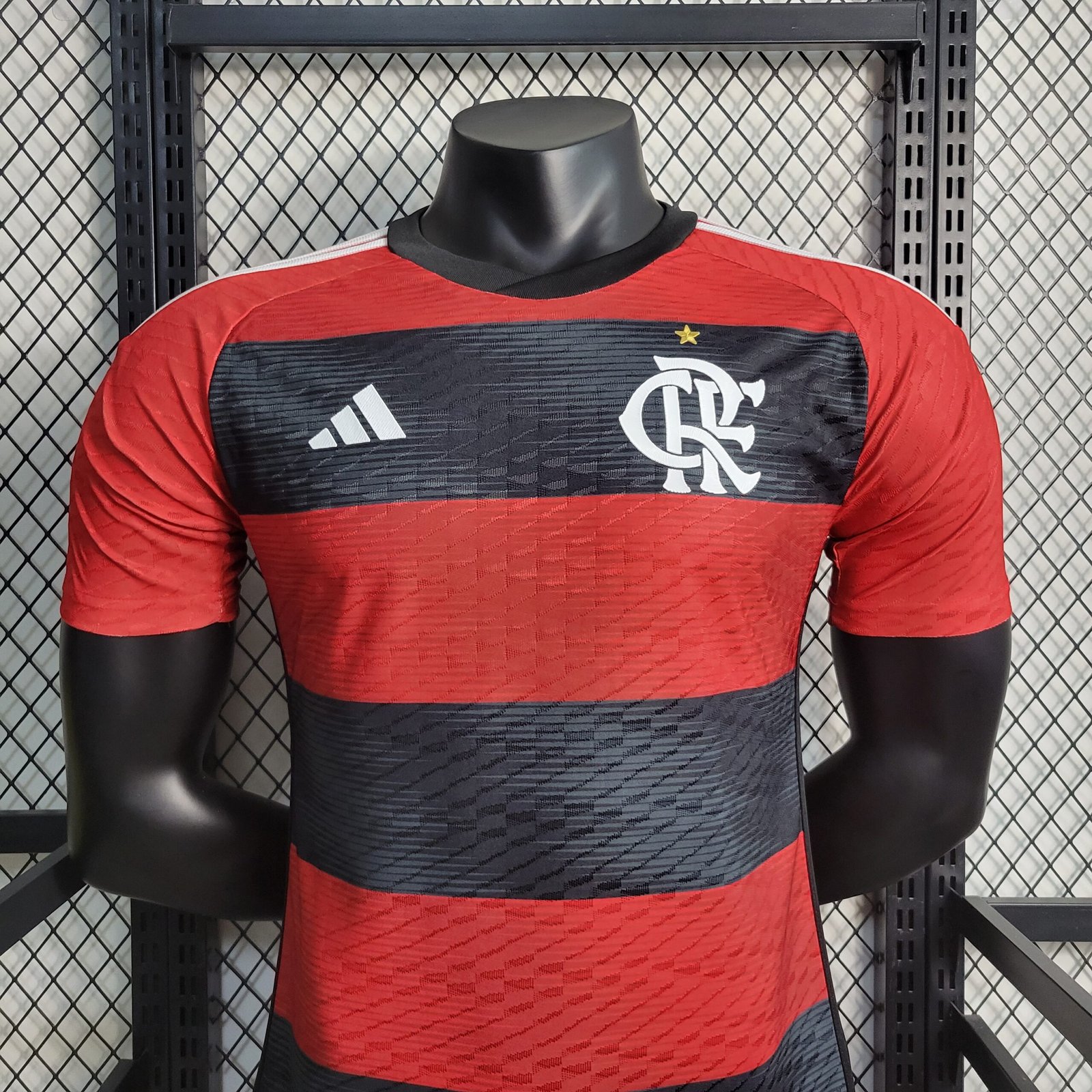 Camisa Flamengo Preta e Vermelha Home 2023/2024 – Versão Torcedor