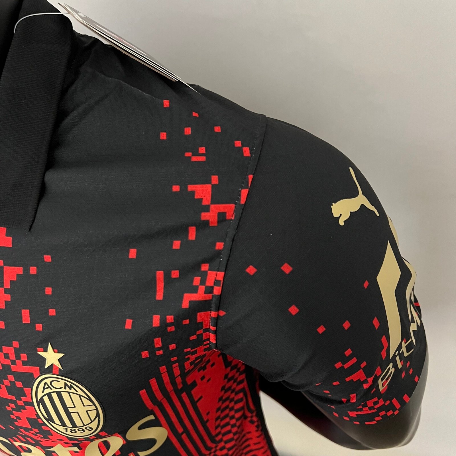 Camisa AC Milan Vermelha/Preta/Dourada Especial Edition 2022/2023 – Versão  Jogador – KS Sports – Camisas de Times e Seleções