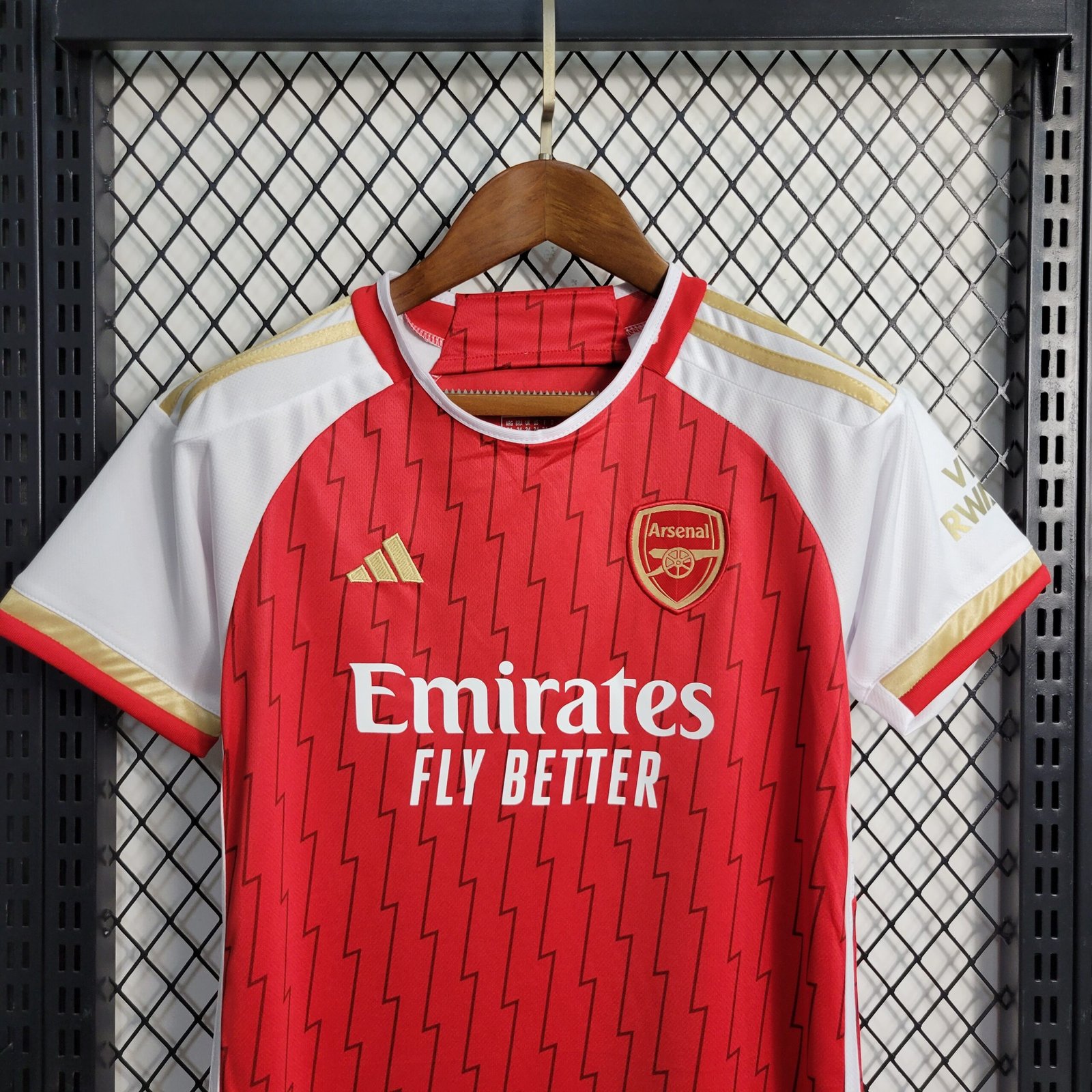 Kit Infantil Arsenal 2023/2024 Vermelho Home – Camisa e Short – KS