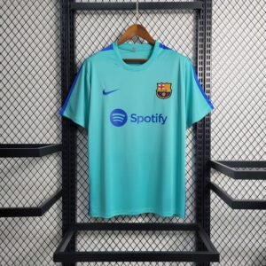 Camisa do Barcelona Treino (Ciano) 2023/2024 – Versão Torcedor