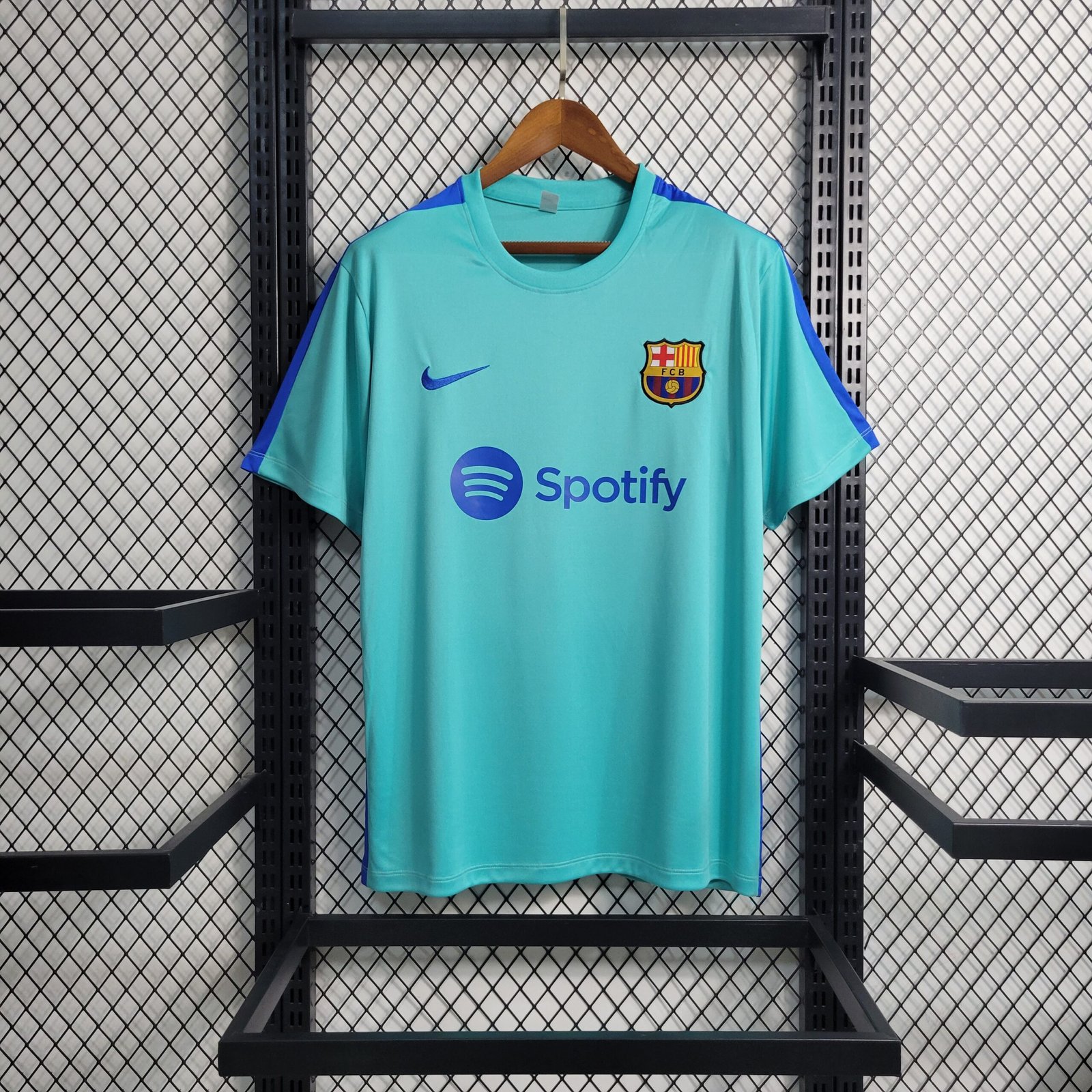 Camisa Barcelona Terceira 2023/2024 Jogador Masculina - Azul Ciano