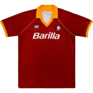 Camisa A.S. Roma Vermelha Home 1990/1991 – Versão Retrô