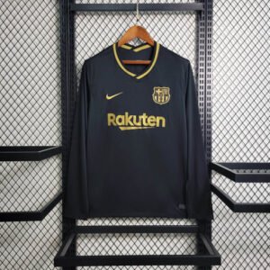 Camisa II do FC Barcelona (Preta) Away 2020/2021 – Versão Torcedor - Manga Longa