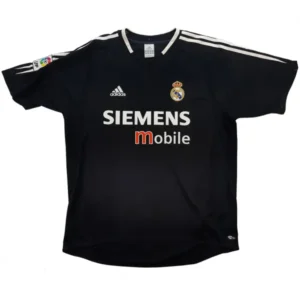 Camisa II do Real Madrid 2004/2005 Preta – Retrô