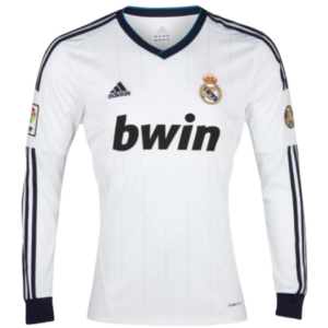 Camisa Real Madrid Home 2012/2013 Branca – Retrô - Manga Longa