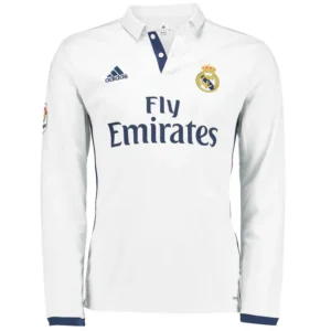 Camisa Real Madrid Home 2016/2017 – Retrô - Manga Longa
