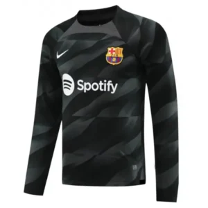 Camisa do Barcelona Goleiro (Preta) 2023/2024 – Versão Torcedor - Manga Longa