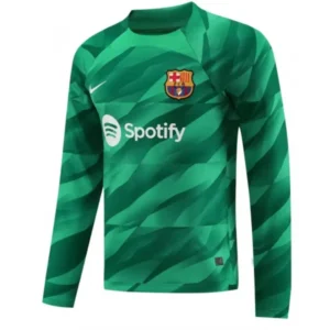 Camisa do Barcelona Goleiro (Verde) 2023/2024 – Versão Torcedor - Manga Longa