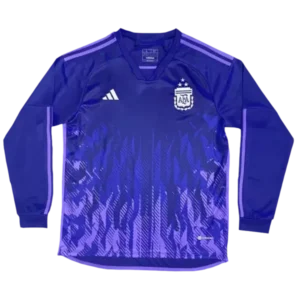Camisa II da Argentina Away (Copa do Mundo) 2022/2023 – Versão Torcedor - Manga Longa