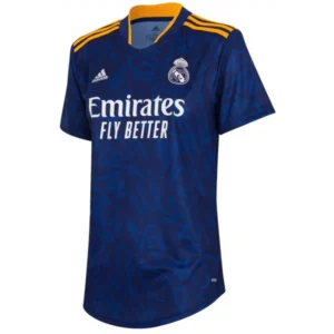 Camisa II do Real Madrid Azul Away 2021/2022 – Versão Feminina