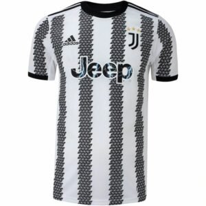 Camisa Juventus Home 2022/2023 Preta e Branca – Versão Torcedor