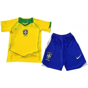 Kit Infantil I do Brasil Home 2004 – Versão Retrô – Camisa + Short