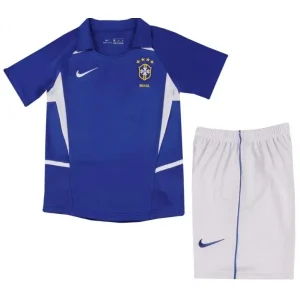 Kit Infantil II do Brasil Away 2002 – Versão Retrô – Camisa + Short