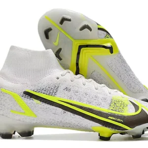 Nike Mercurial Superfly 8 Elite FG - Branca/Amarela/Preta