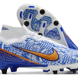 Nike Mercurial Superfly 9 Air Zoom SG - Azul/Branca