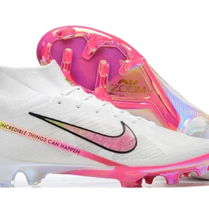 Nike Mercurial Superfly 9 Air Zoom Ultra FG - Branca/Rosa