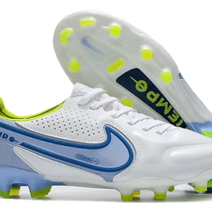 Nike Tiempo Legend 9 Elite FG - Branca/Azul/Verde