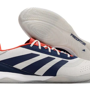 Adidas Predator 24 Elite IC - Branca/Azul/Vermelha