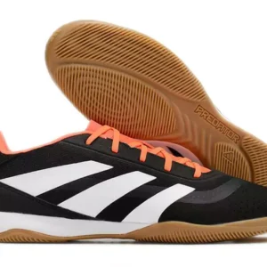 Adidas Predator 24 Elite IC - Preta/Branca/Laranja