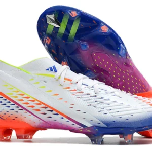 Adidas Predator Edge.1 FG - Branca/Azul/Laranja