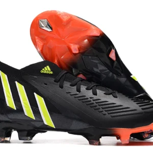 Adidas Predator Edge.1 FG - Preta/Amarela/Vermelha