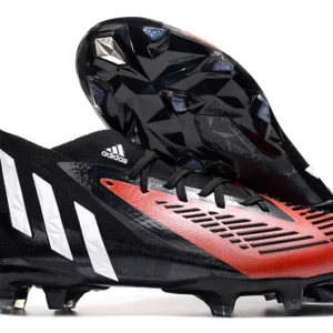 Adidas Predator Edge.1 FG - Preta/Branca/Vermelha