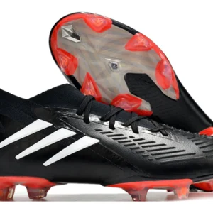 Adidas Predator Edge.1 FG - Preta/Vermelha/Branca