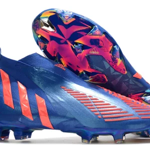 Adidas Predator Edge+ FG - Azul/Vermelha