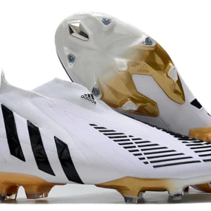 Adidas Predator Edge+ FG - Branca/Preta/Dourada