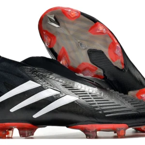Adidas Predator Edge+ FG - Preta/Branca/Vermelha