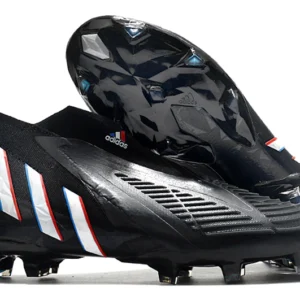 Adidas Predator Edge+ FG - Preta/Vermelha/Azul