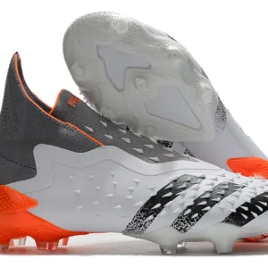 Adidas Predator Freak+ FG- Branca/Cinza/Laranja