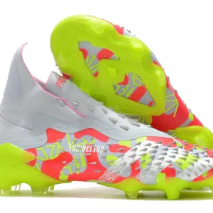 Adidas Predator Freak+ FG - Cinza/Laranja/Verde