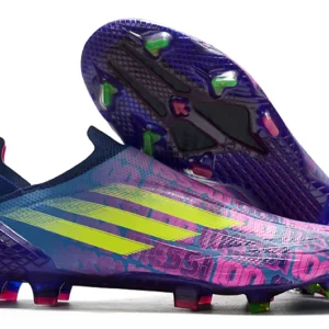 Adidas X Speedflow+ FG MESSI - Roxa/Amarela/Rosa