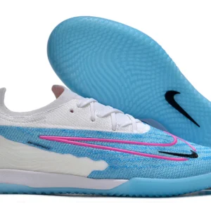 Nike Gripknit Phantom GX Elite IC - Branca/Azul/Rosa