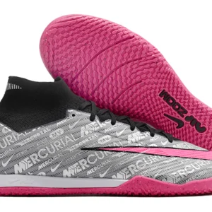 Nike Mercurial Air Zoom Superfly 9 IC - Prata/Preta/Rosa