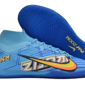 Nike Mercurial Air Zoom Superfly 9 MBAPPE IC - Azul/Amarela