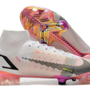Nike Mercurial Superfly 8 Elite FG - Branca/Rosa/Preta