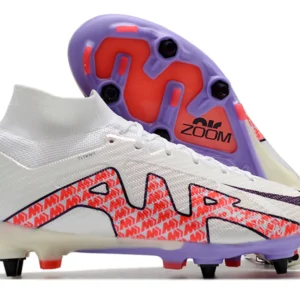 Nike Mercurial Superfly 9 Air Zoom SG - Branca/Lilás/Laranja